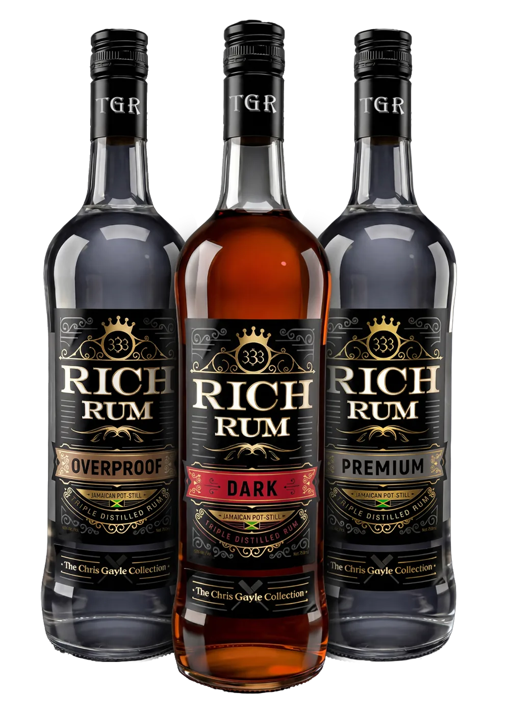 The Rich Rum trio — Overproof, Dark and Premium expressions