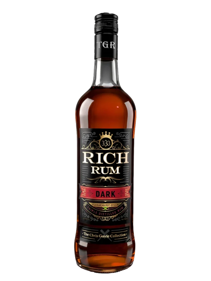 Triple Gold Dark Rum bottle